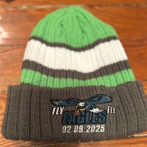 Green and Gray Eagles Knit Beanie, Super Bowl